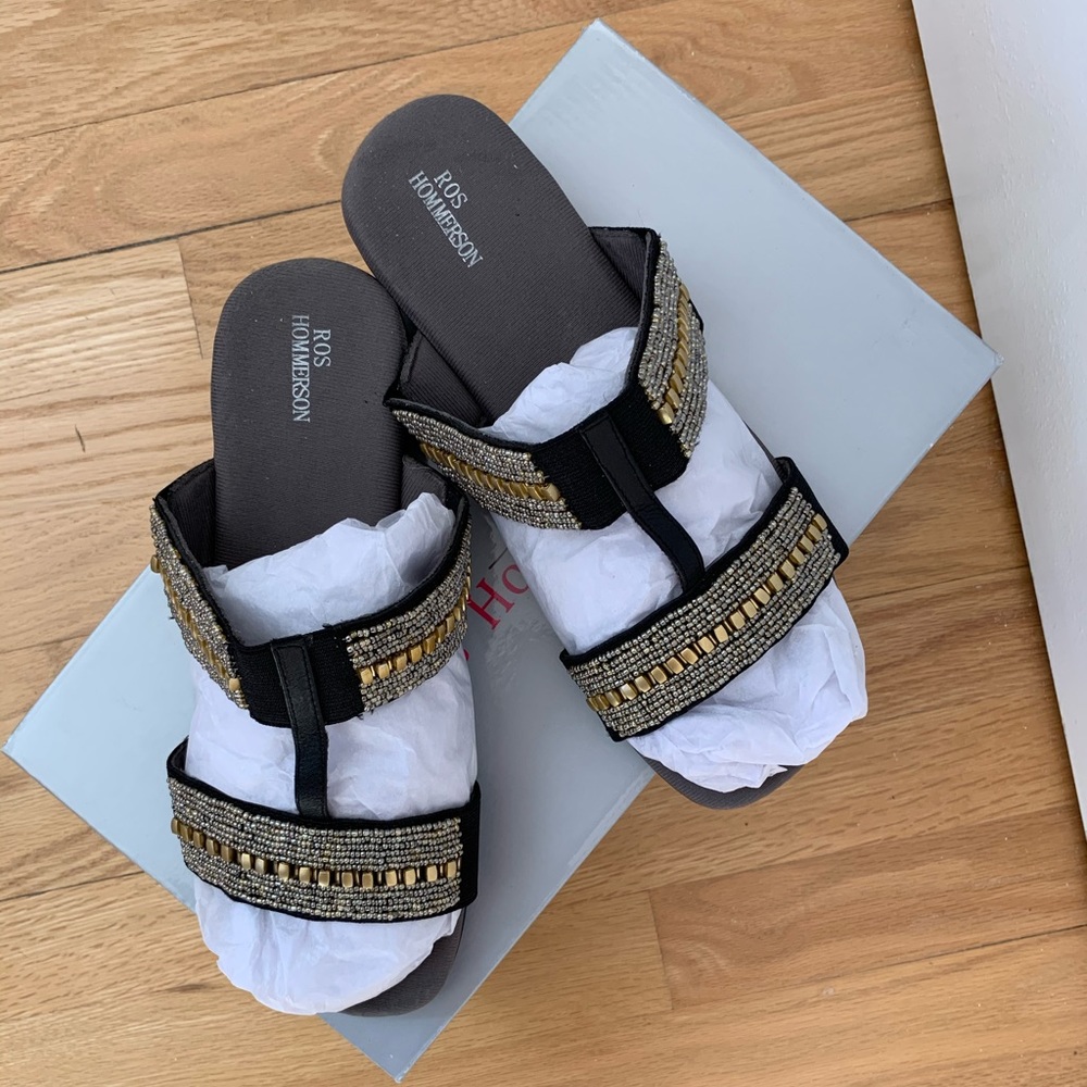 Beaded Wedge Sandle